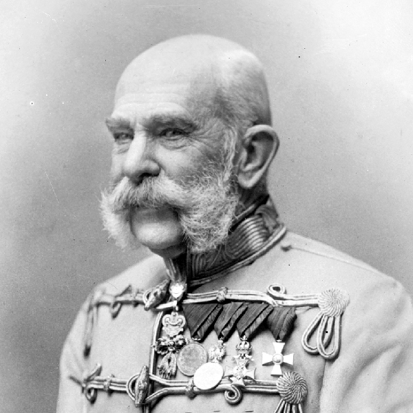 Kaiser Franz Joseph von Österreich in Uniform / Public domain auf en.wikipedia, Library of Congress Emperor Franz Josef of Austria, in uniform, undated. Credit: Library of Congress