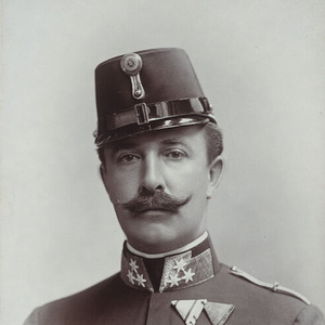 Ausschnitt der Fotografie von Otto Franz Josef (1865-1906) von Carl Pietzner. Datiert 1902.