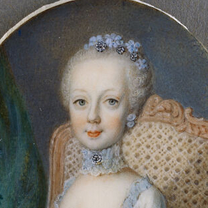Gemälde von Maria Josepha (1751-1767) von einem unbekannten Künstler. Nach 1760.