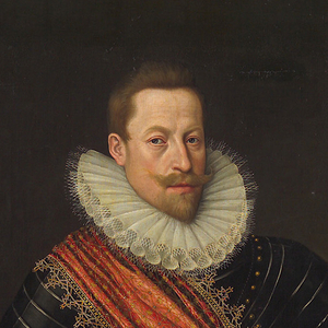 Gemälde des Kaisers Matthias (1557-1619) von  Lucas I. van Valckenborch. Um 1583.