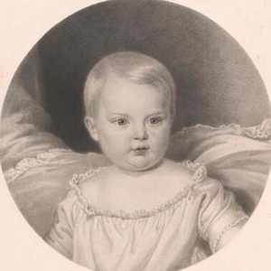 Detail from the engraving of Sophie Frederike (1855–1857) by Franz Schrolzberg and Tirom Benedetti. Undated.